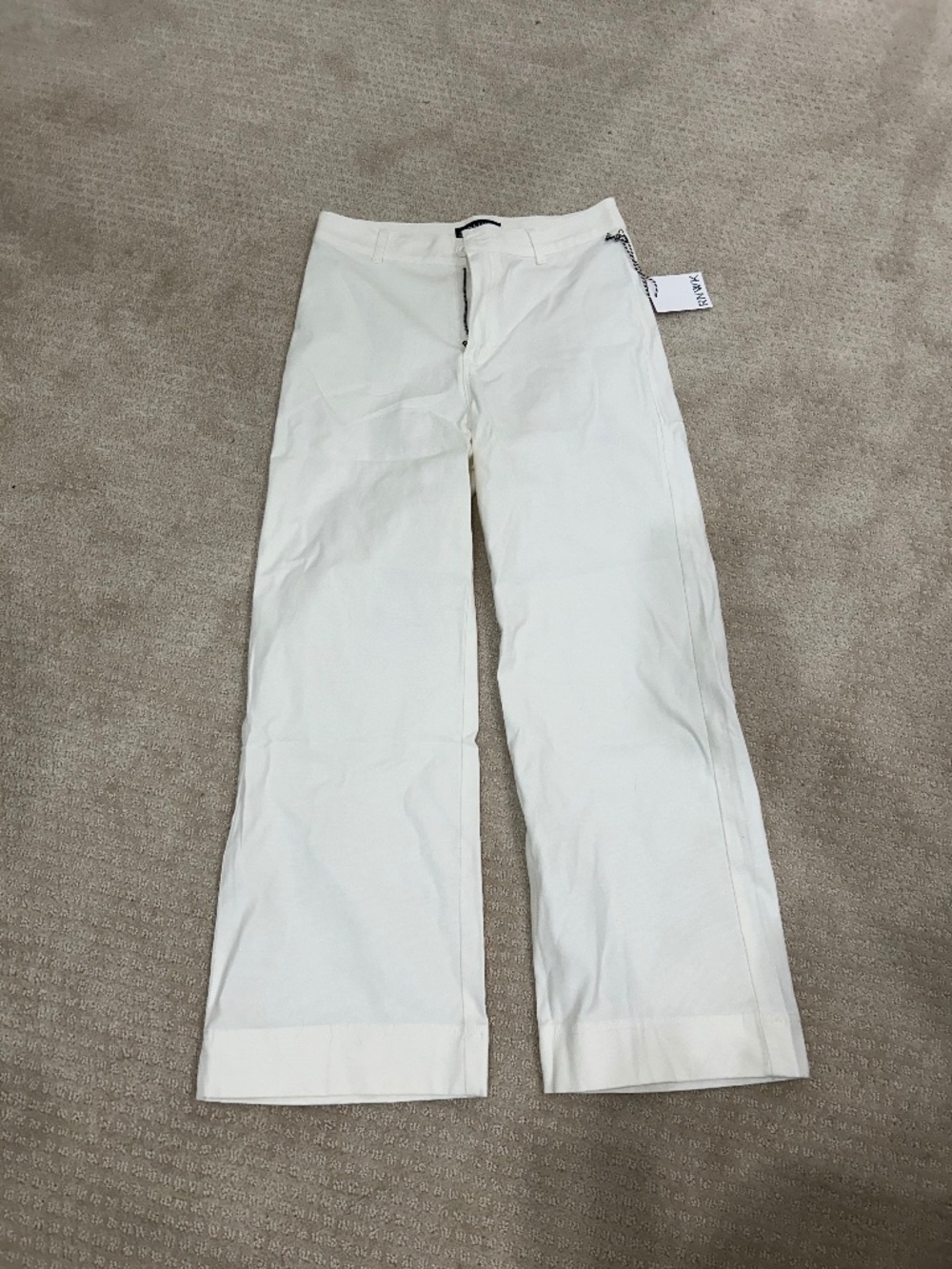 Renwick White Canvas Pants Size 4